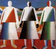Kasimir Malevich Women in the farm oil painting on canvas